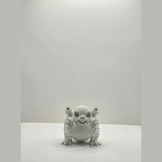 Skeletal Aqua Beast-Inspired Figure – Bone-Style Collectible