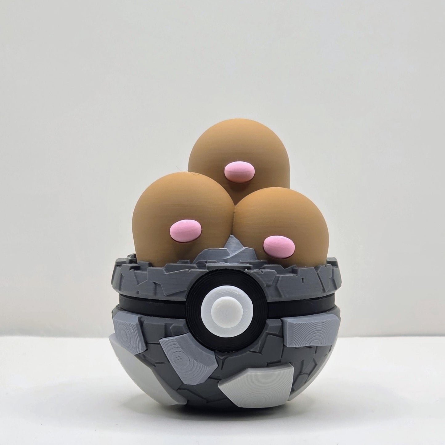Rock Burrow Creature Ball – Triple Earth Guardian Collectible Display