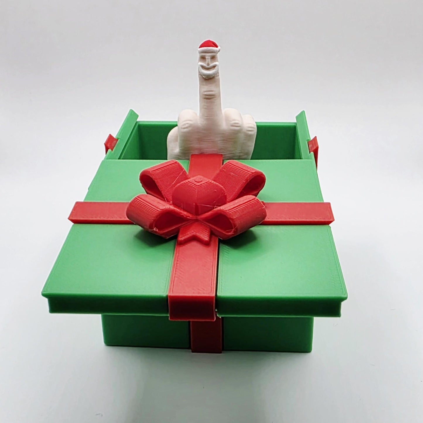 Christmas Prank Box Surprise Gift with Santa Hat Twist