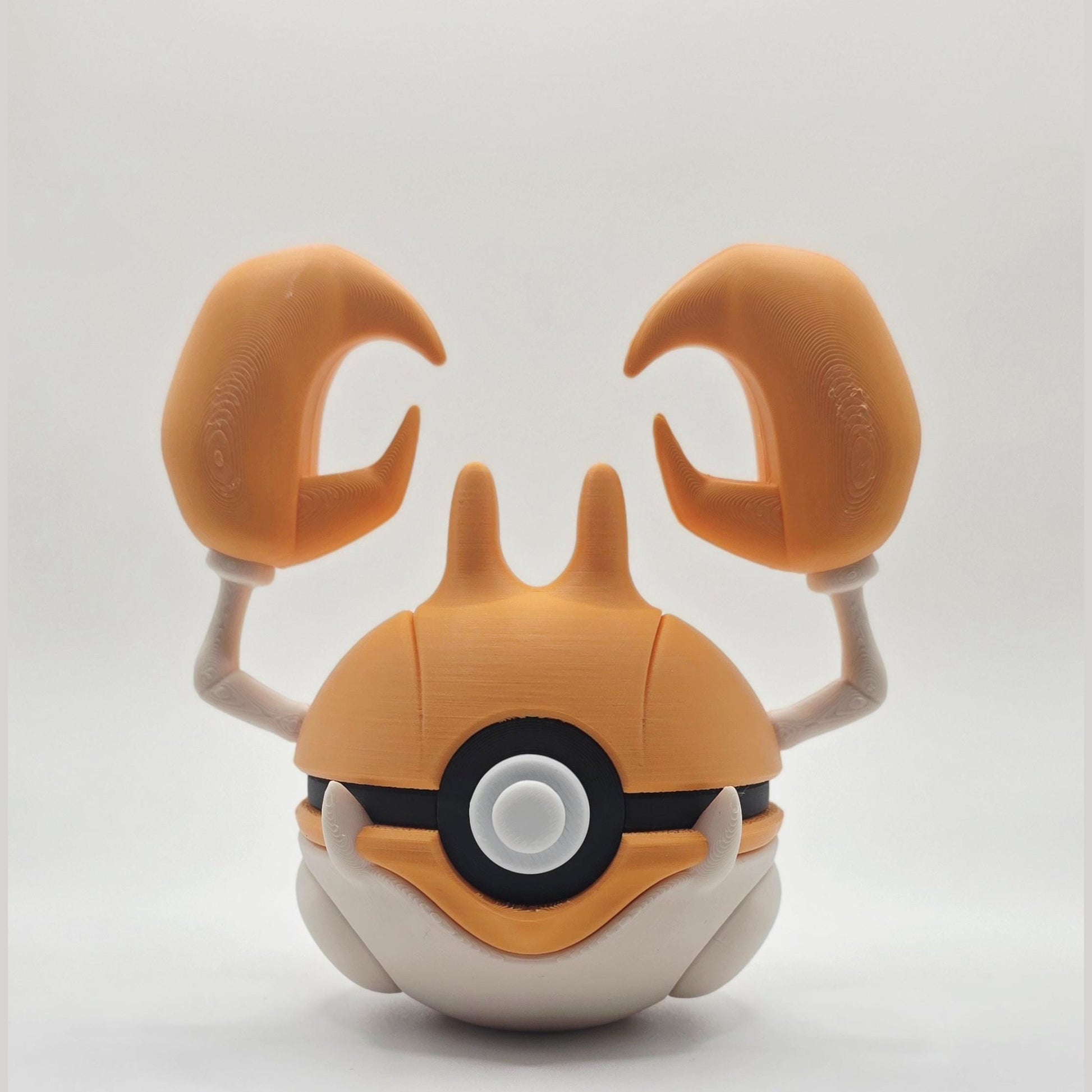 3D Printed Coastal Claw Creature Ball Display – Crustacean Inspired Collector Sphere