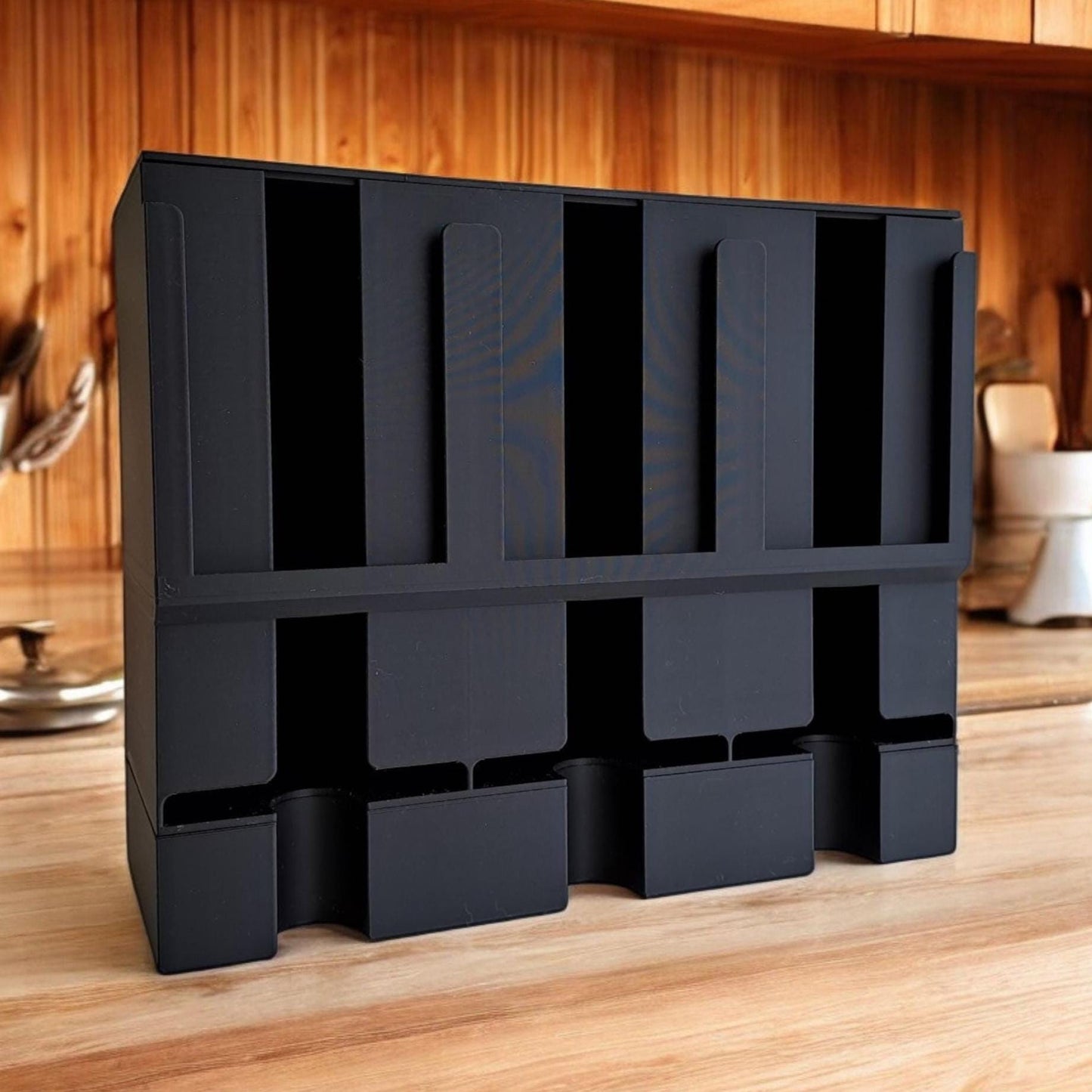 Minimalist Tea Bag Organizer | Coffee Bar/Tea Nook Accessories "Brew-TEA-ful Dispenser"