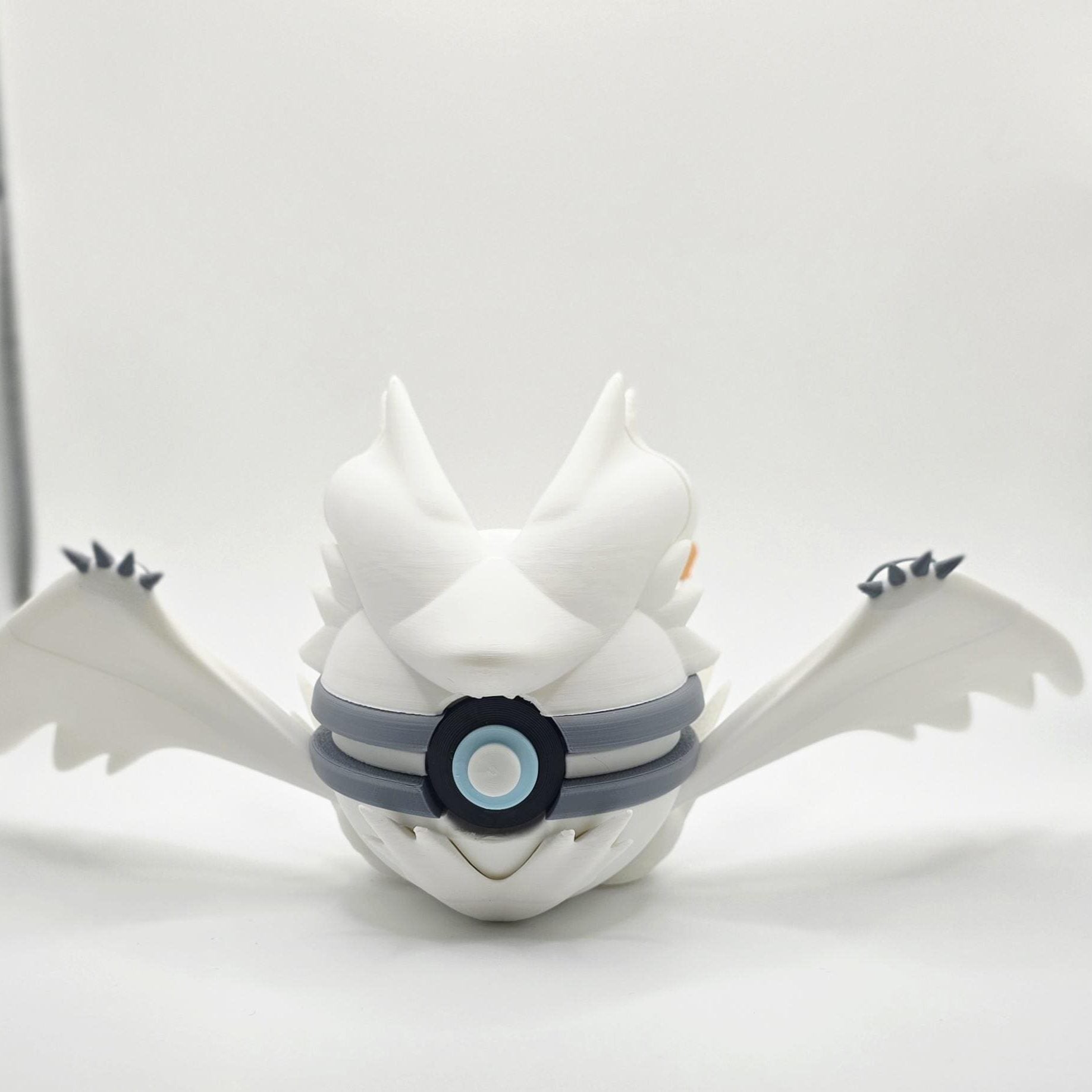 3D Printed Radiant Dragon Creature Ball Display – Legendary Fire-Inspired Collector Sphere