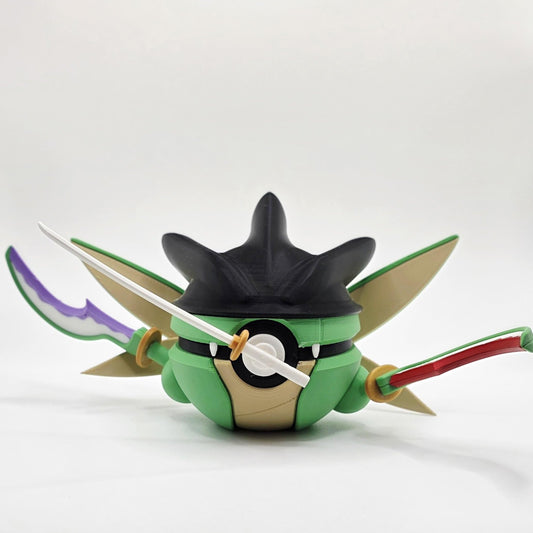 3D Printed Blade Insect Creature Ball Display – Warrior Mashup Inspired Collector Sphere