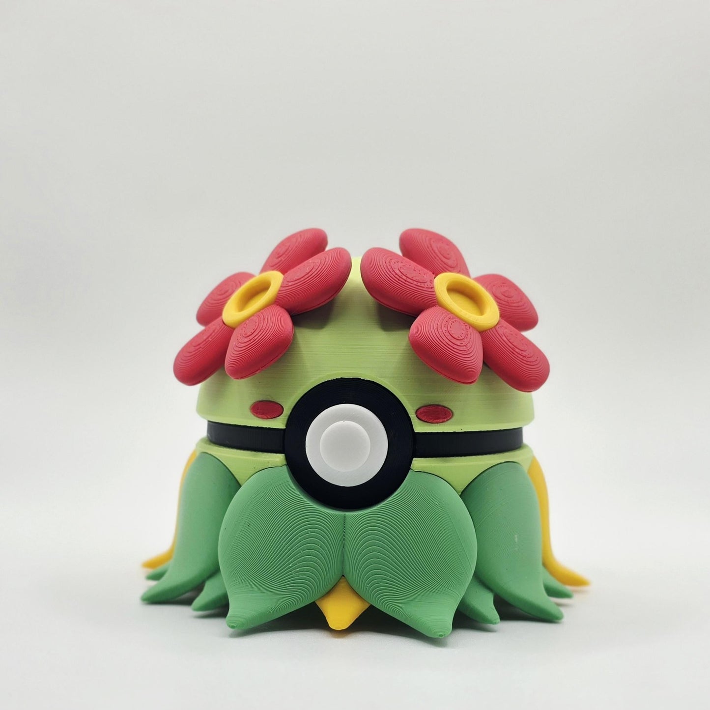 3D Printed Floral Dancer Creature Ball Display – Bloom-Inspired Collector Sphere