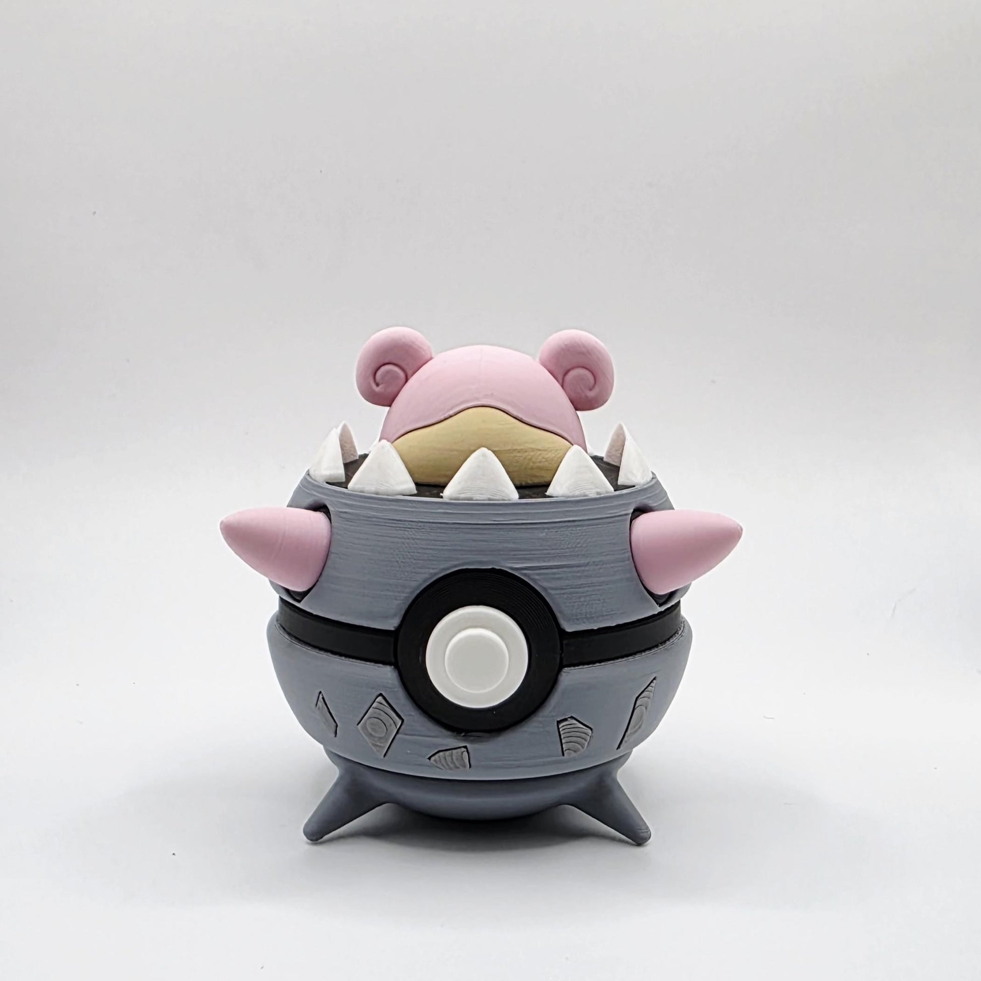 3D Printed Armored Aquatic Creature Ball Display – Heavy Guardian Collector Sphere