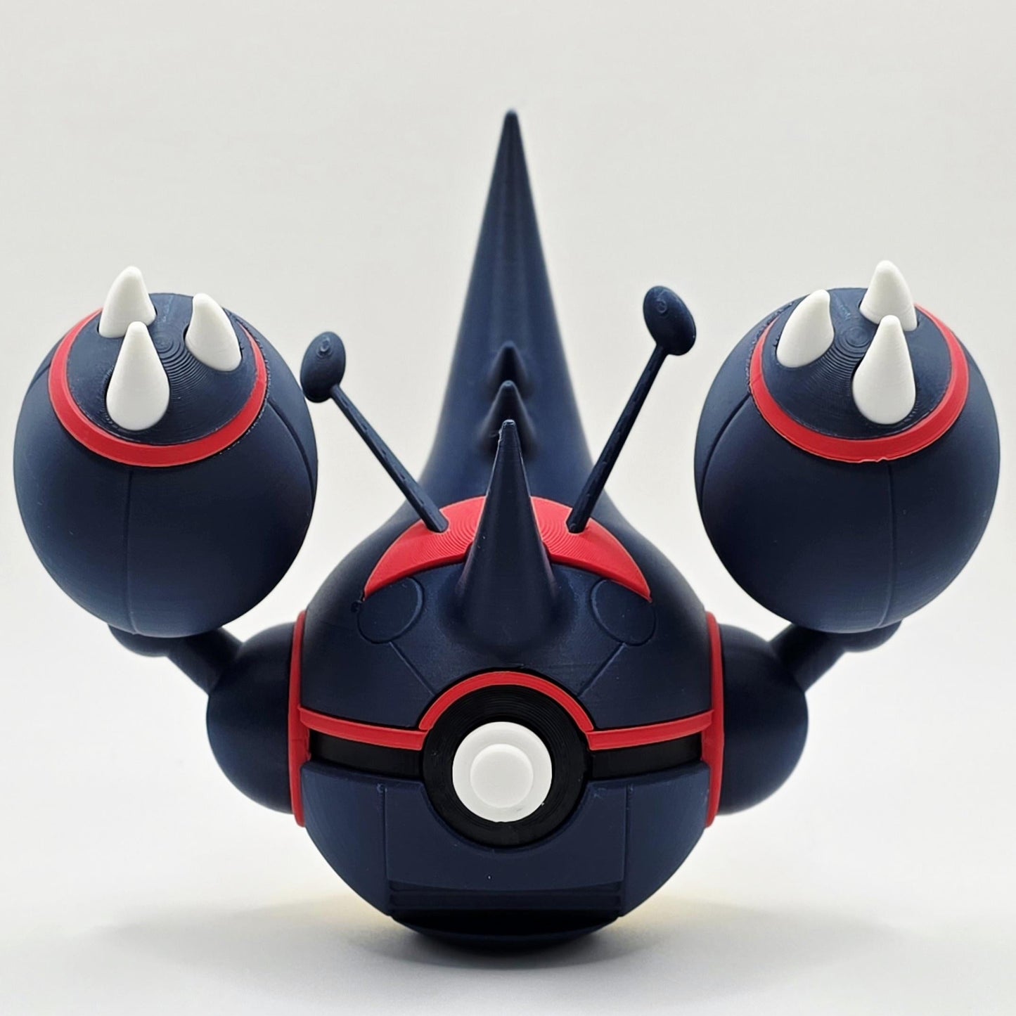 3D Printed Armored Beetle Creature Ball Display – Heavy Horned Collector Sphere