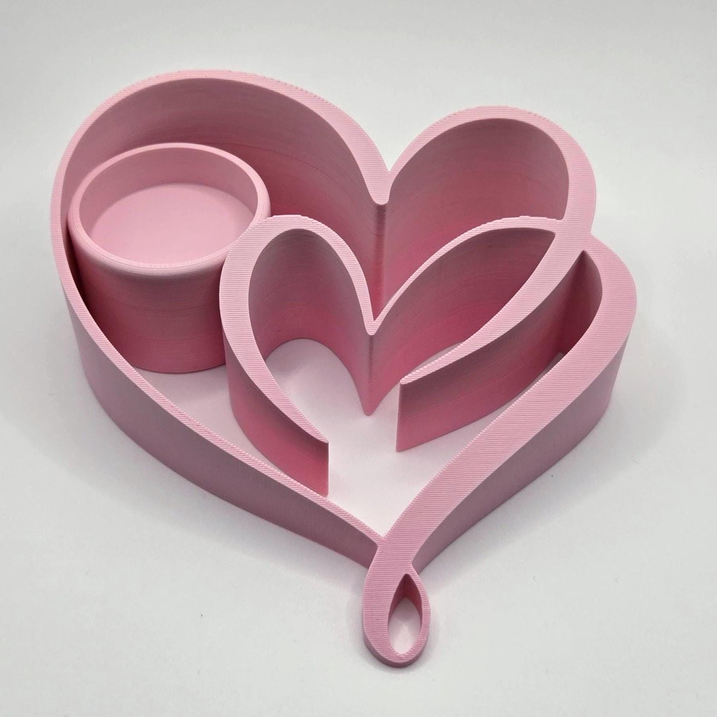Double Heart Tealight Candleholder | LED Tea Candle Stand "Love Squared"