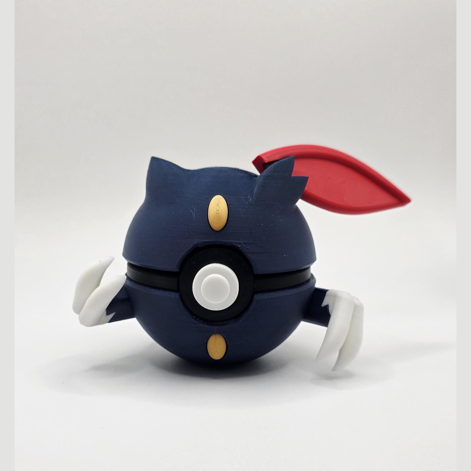 3D Printed Shadow Claw Creature Ball Display – Stealthy Collector Sphere