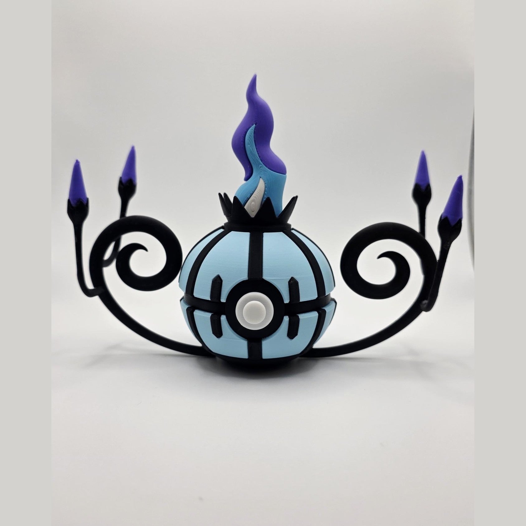 3D Printed Haunted Lantern Creature Ball Display – Ghost Flame Collector Sphere
