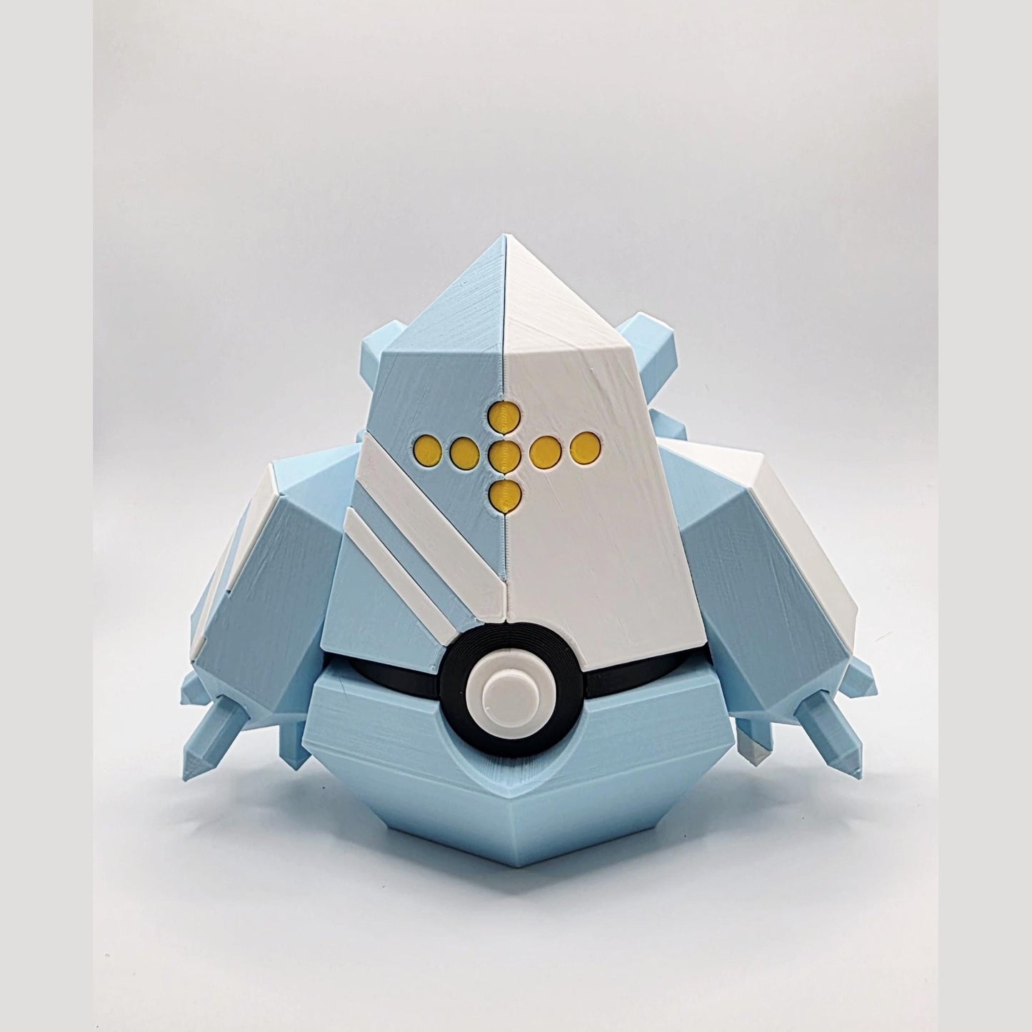 3D Printed Frozen Titan Creature Ball Display – Arctic Guardian Collector Sphere