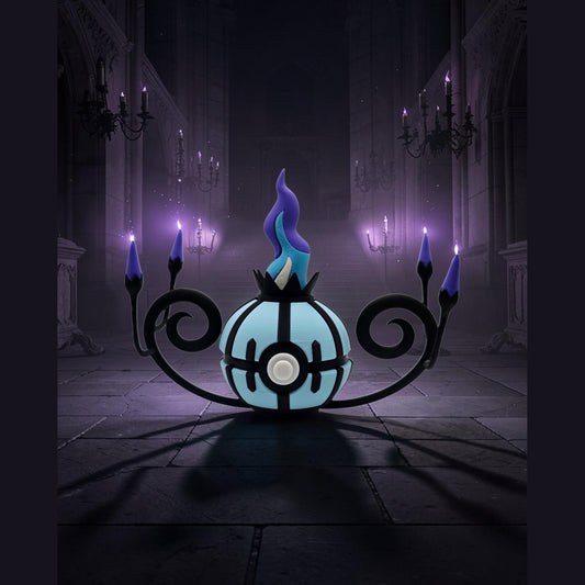 3D Printed Haunted Lantern Creature Ball Display – Ghost Flame Collector Sphere