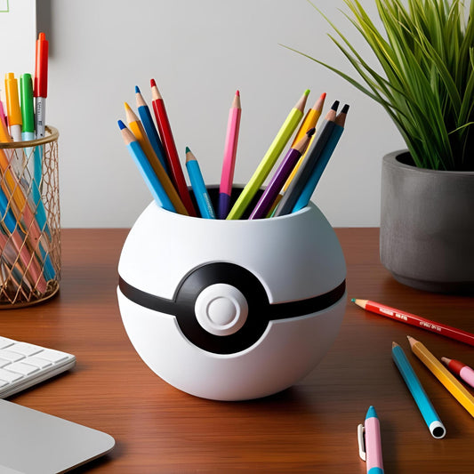 Gamer Ball Pencil Holder | Versatile Catchall Bowl | Nostalgia Gifts "Catch Me If You Dare"
