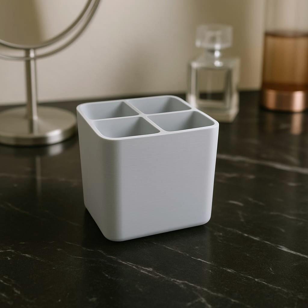 Versatile Four-Compartment Organizer | Countertop Storage | Vanity Caddy "Tidiness Master"