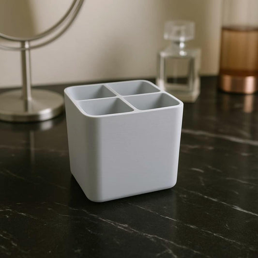 Versatile Four-Compartment Organizer | Countertop Storage | Vanity Caddy "Tidiness Master"