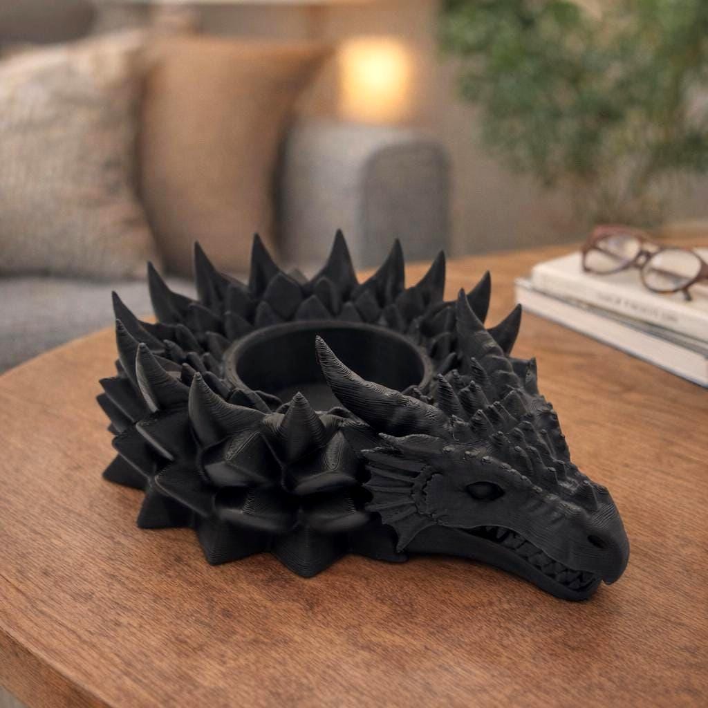 Dragon Tealight Holder | LED Candle Stand "Fire Breath"
