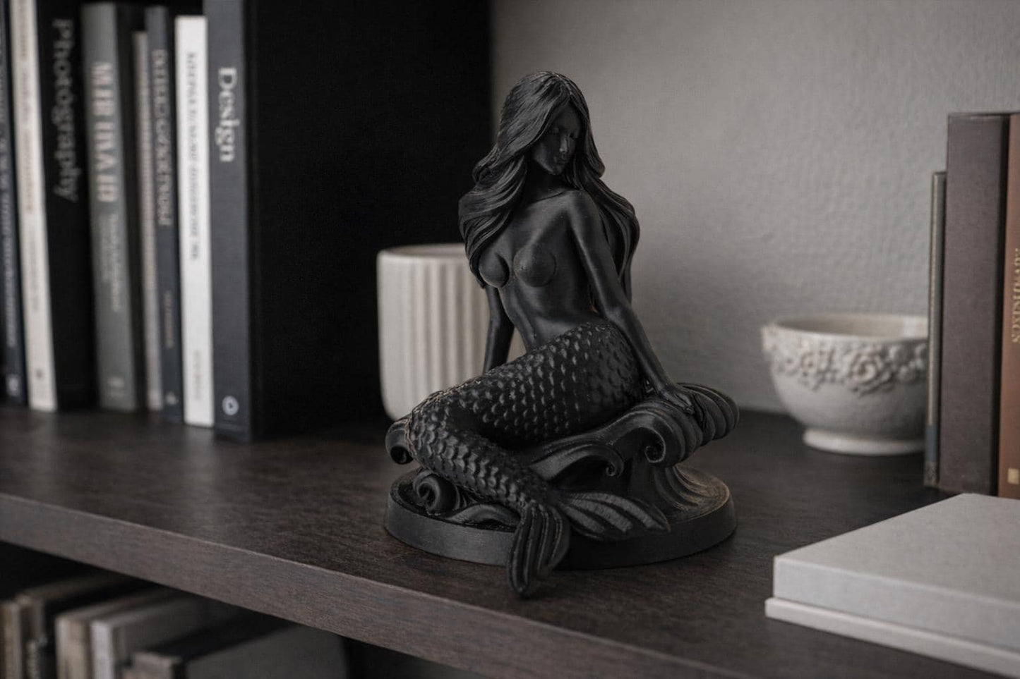 Mythical Mermaid Figurine | Fantasy Art Sculpture "Siren Song"