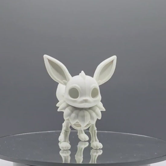 Skeletal Fox Creature Figure – Bone-Inspired Collectible