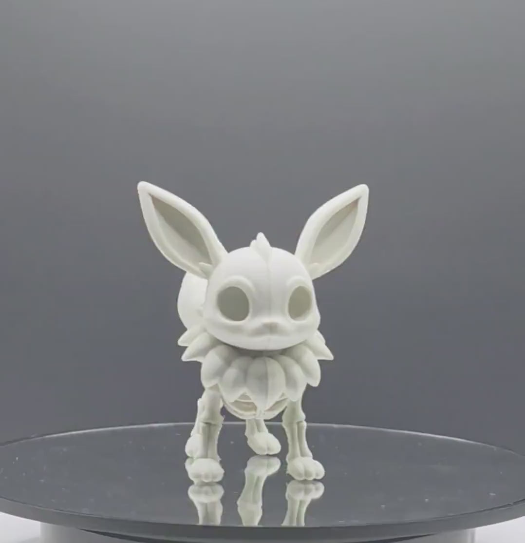 Skeletal Fox Creature Figure – Bone-Inspired Collectible