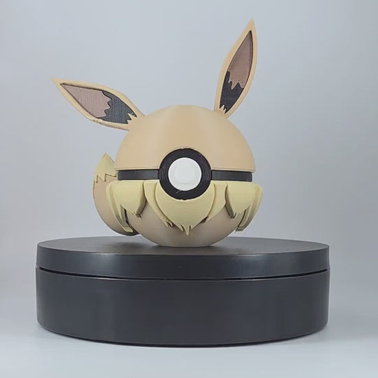 Eevee Iconic Ears and Fluffy Collar Soft Fur Collector Ball
