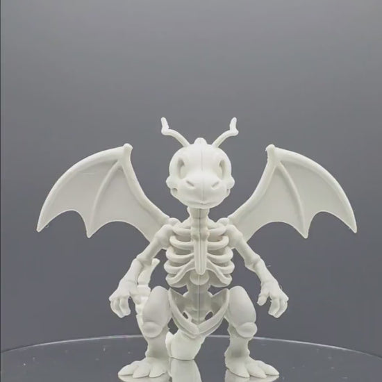 Skeletal Dragon Guardian Figure – Bone-Inspired Collectible