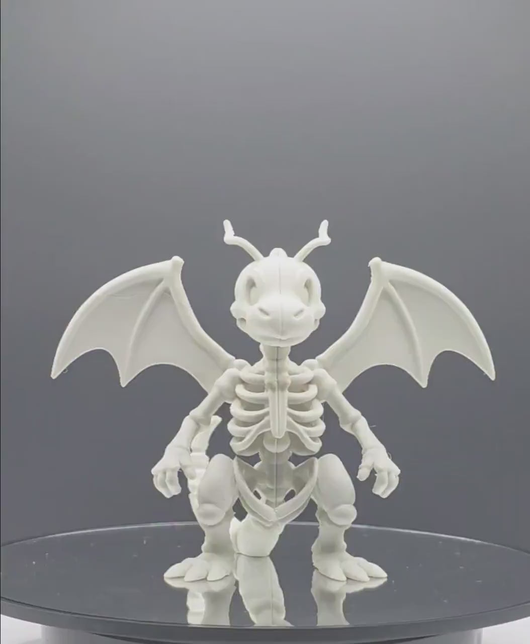 Skeletal Dragon Guardian Figure – Bone-Inspired Collectible