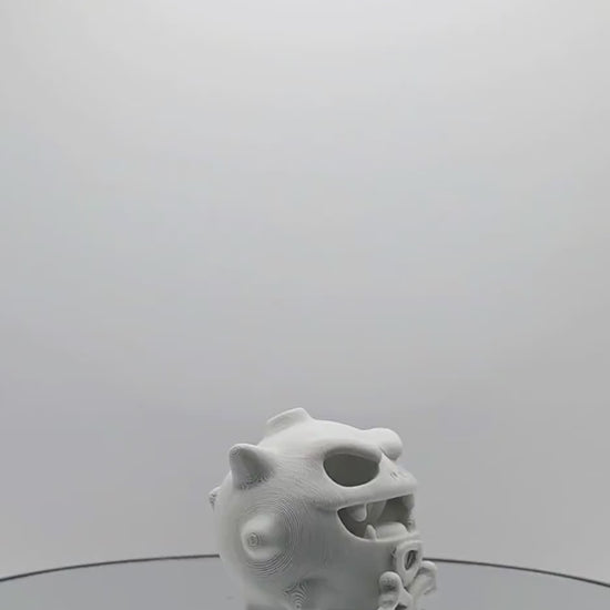 Skeletal Gas Sphere Figure – Toxic Aura Collector’s Art Piece