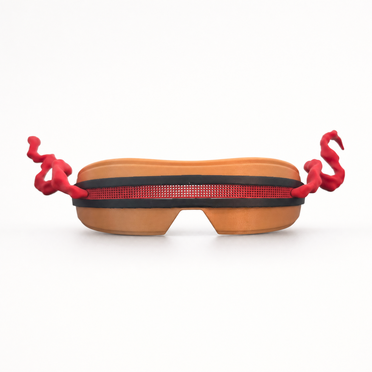 Gold Energy Beam Hero Visor Cosplay Wearable