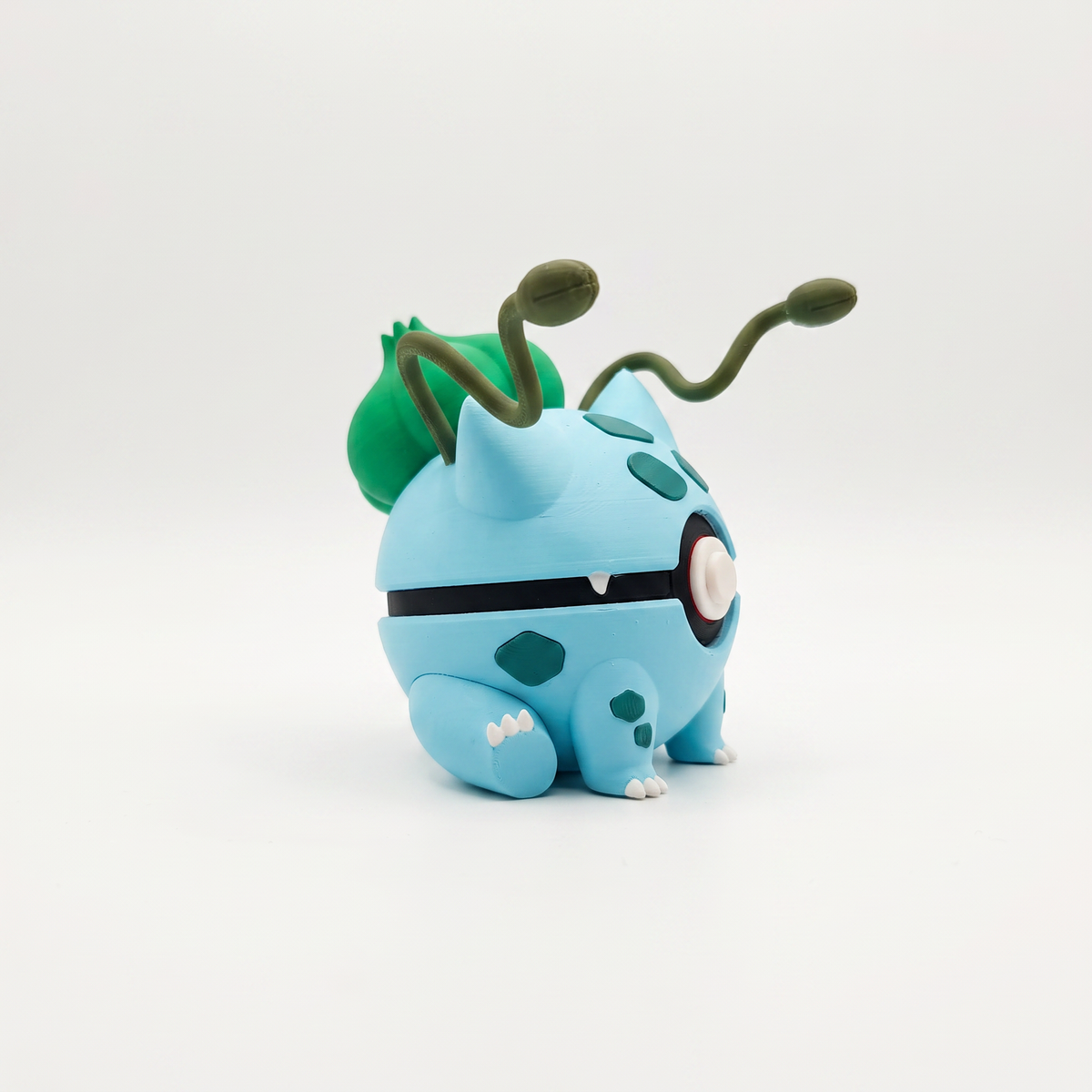 Grass starter blooming bulb creature ball collector figure side view