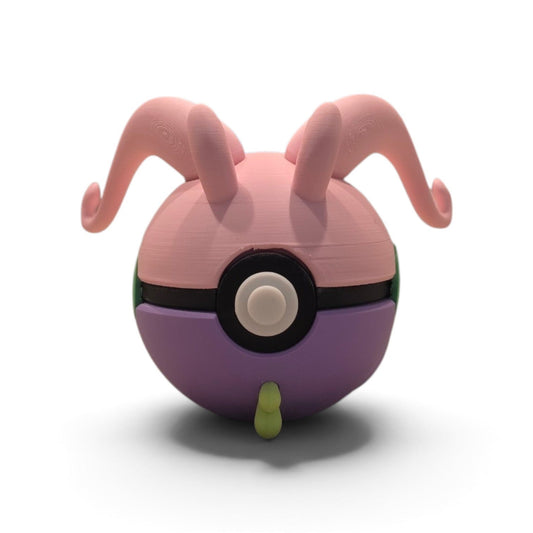 Pink dragon snail antenna slime creature ball collector figure main view