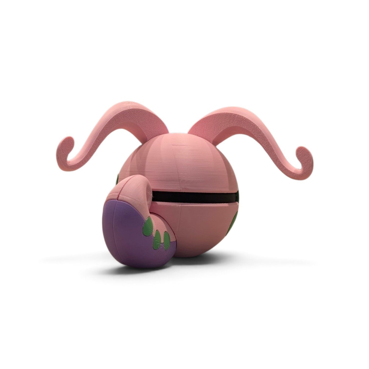 Pink dragon snail antenna slime creature ball collector figure angle view