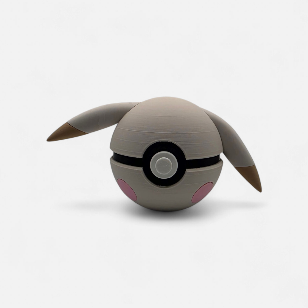Close up of the ghost mouse ball showing faded electric styling