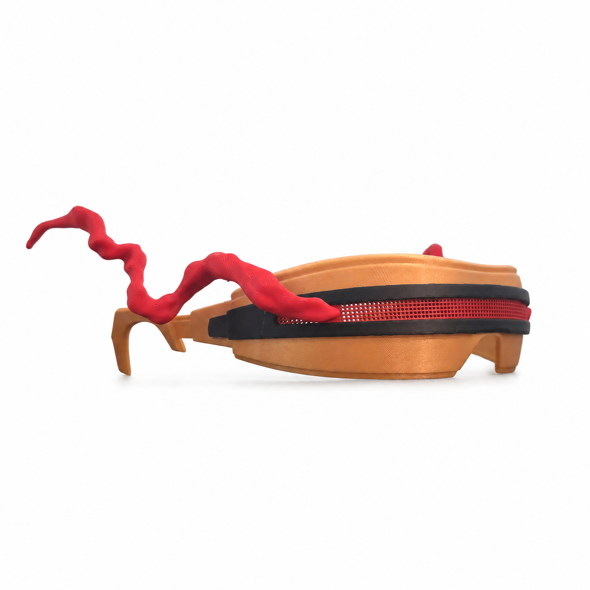 Gold Energy Beam Hero Visor Cosplay Wearable