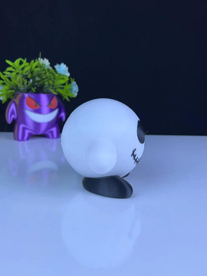 Skeleton Kirby 3D Printed Figurine – Spooky Cute Mashup - HypedAnubis3D