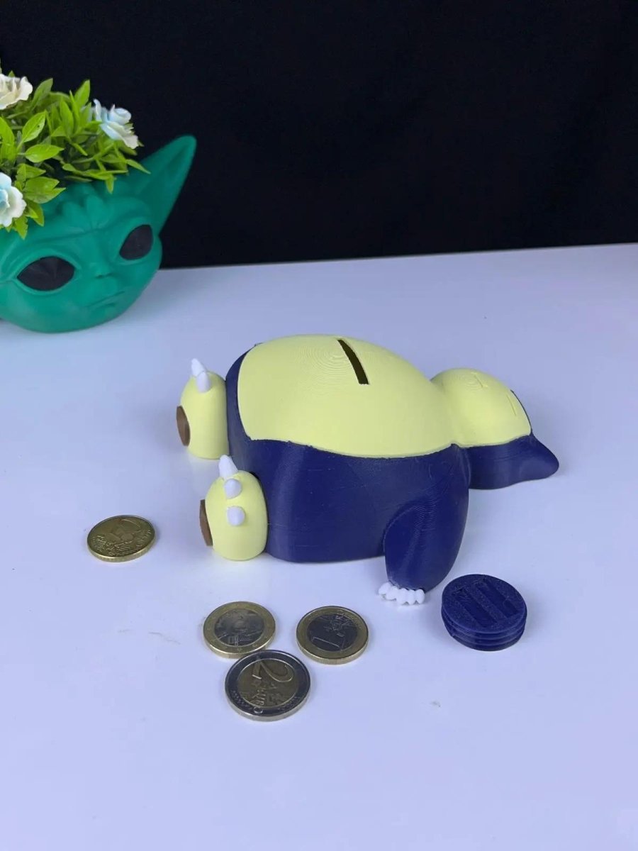 Snorlax Piggy Bank 3D Printed – Pokémon - Inspired Coin Holder - HypedAnubis3D