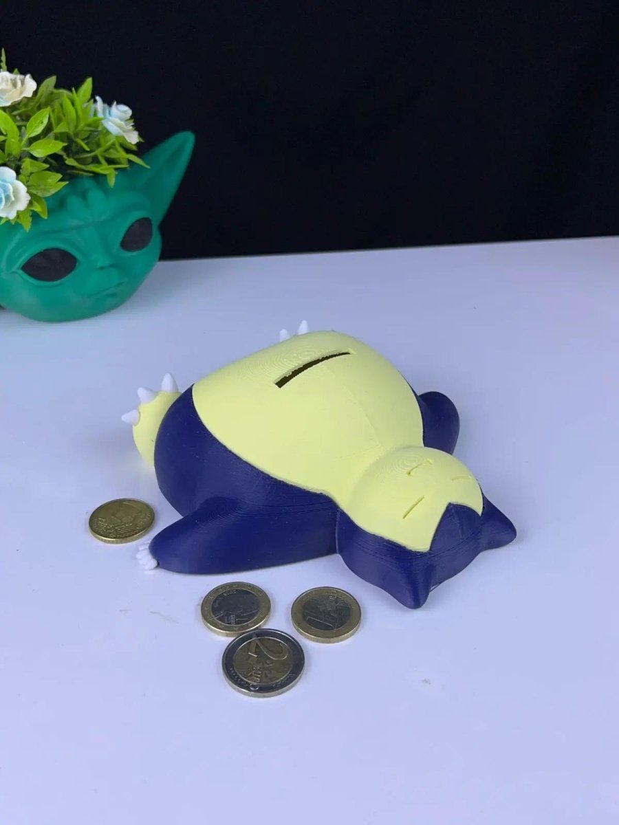 Snorlax Piggy Bank 3D Printed – Pokémon - Inspired Coin Holder - HypedAnubis3D