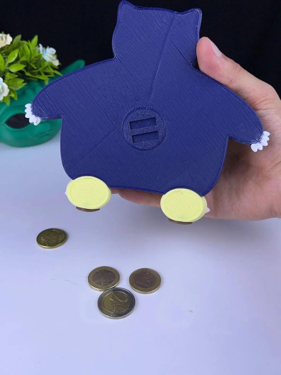 Snorlax Piggy Bank 3D Printed – Pokémon - Inspired Coin Holder - HypedAnubis3D