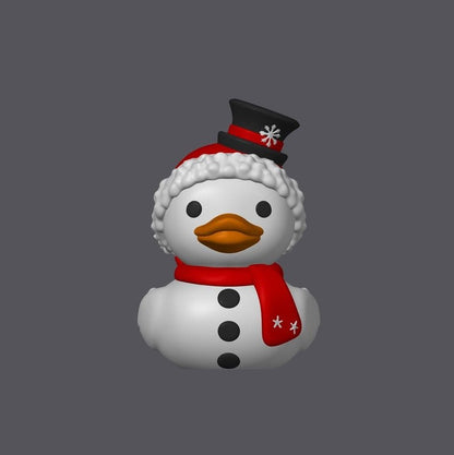 Snowman Rubber Duck – A Frosty Friend for Your Jeep! - HypedAnubis3D